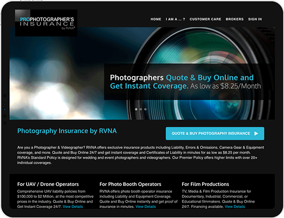 photographer insurance