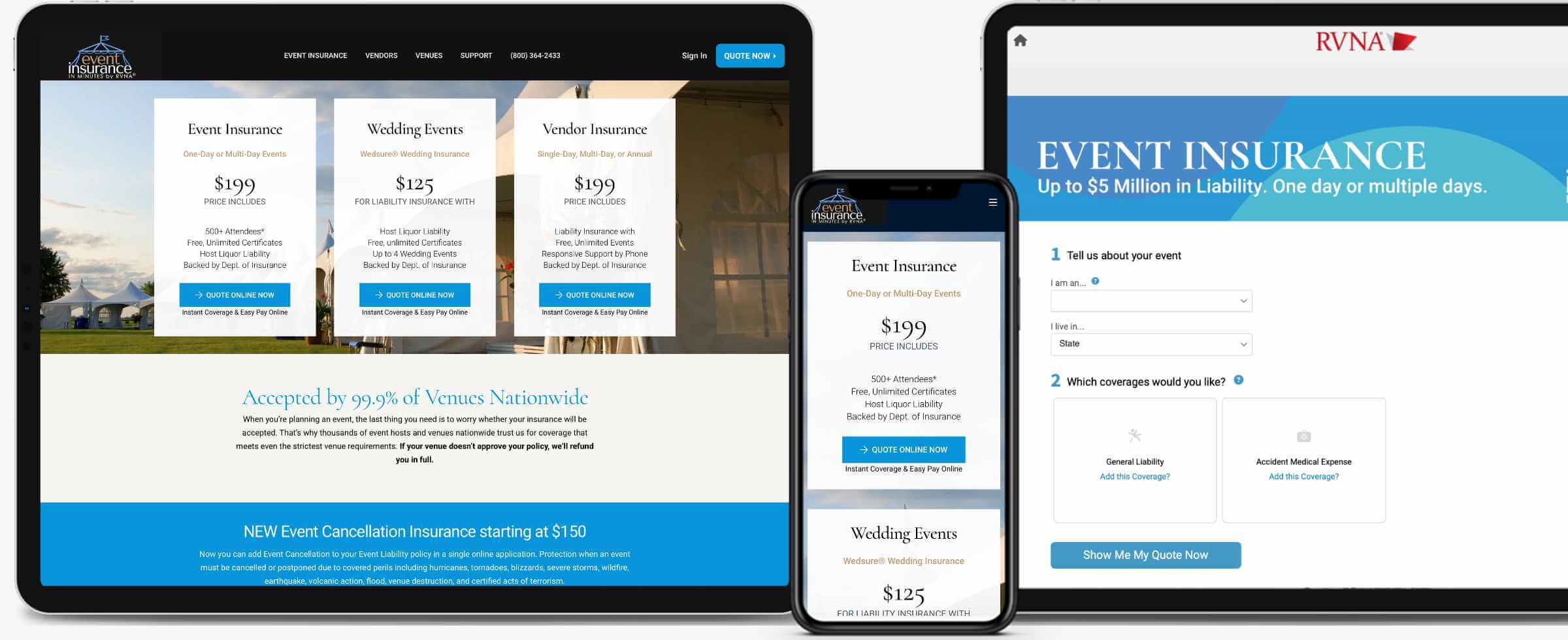 special event insurance RVNA